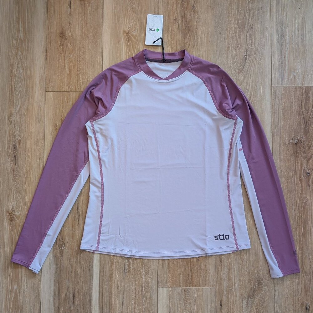 Stio Women's Hylas Crew LS | Aromatic Iris | Size Large | UPF 50 | New NWT